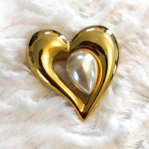 Gold Heart Pin